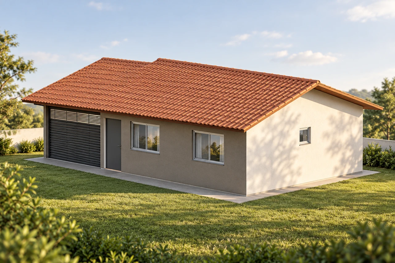 Bonin · Casa 2 — render ilustrativo