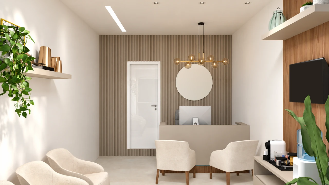 Consultório — render ilustrativo